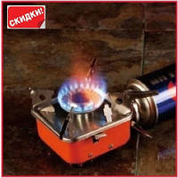 Газовая туристическая плита горелка с чехлом Yanchuan YC-201 мини газовый примус печка с пьезоподжигом
