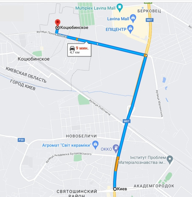 Схема проїзду