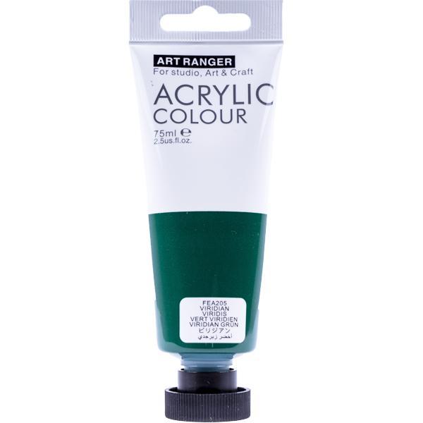 Художня акрилова фарба Art Ranger Acrylic 205 Viridian цвіт Віридіан 75 мл.