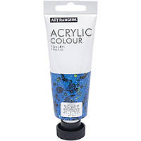 Художественная акриловая краска Art Ranger Acrylic 117 Glitter blue/ Синяя с блестками 75мл.