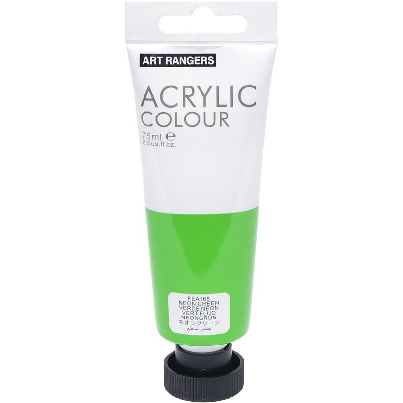 Художня фарба акрилова Art Ranger Acrylic 168 Neon green / Неоновий зелений 75мл., фото 1