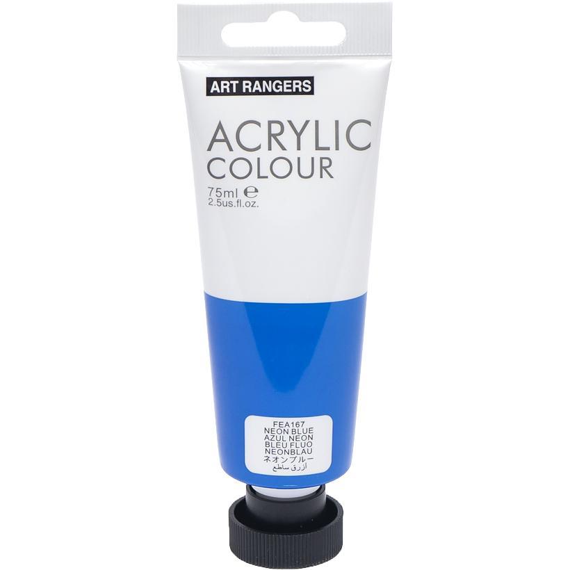 Художня акрилова фарба Art Ranger Acrylic 167 Neon blue / Неоновий синій 75 мл.