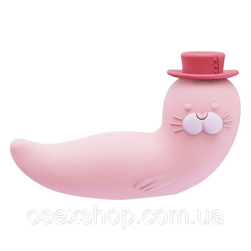 Вакуумний вібратор KISSTOY Franky Pink, фото 1