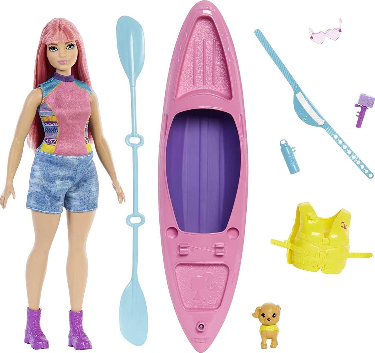 Ігровий набір лялька Барбі Кемпінг з каяком/човном Barbie It Takes Two Camping HDF75