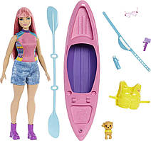 Ігровий набір лялька Барбі Кемпінг з каяком/човном Barbie It Takes Two Camping HDF75