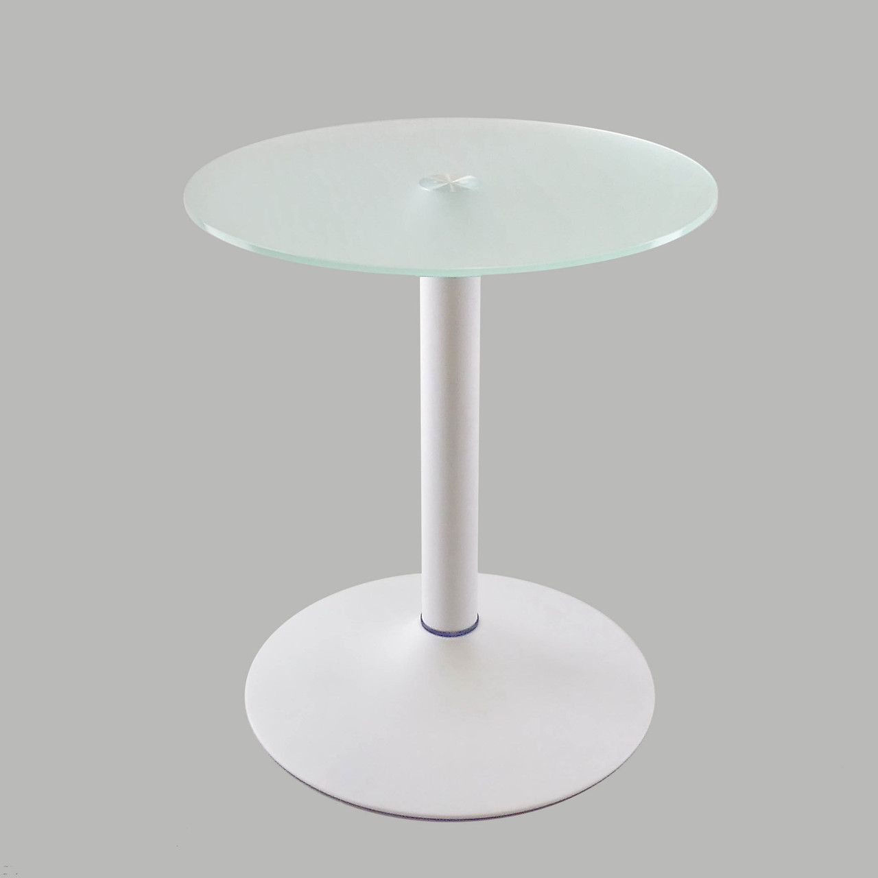 Скляний кавовий стіл Commus Solo 400 K satin-white-wtm60