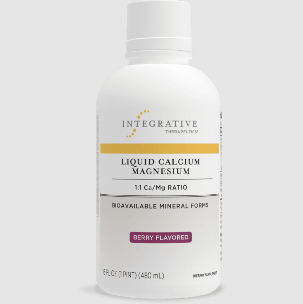 Integrative Therapeutics Liquid Calcium Magnesium / Рідкий кальцій-магній (1:1) ягідний смак 480 мл