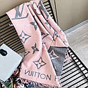 Палантин хустка шарф Louis Vuitton Луї Вітон Зимова новинка, фото 4