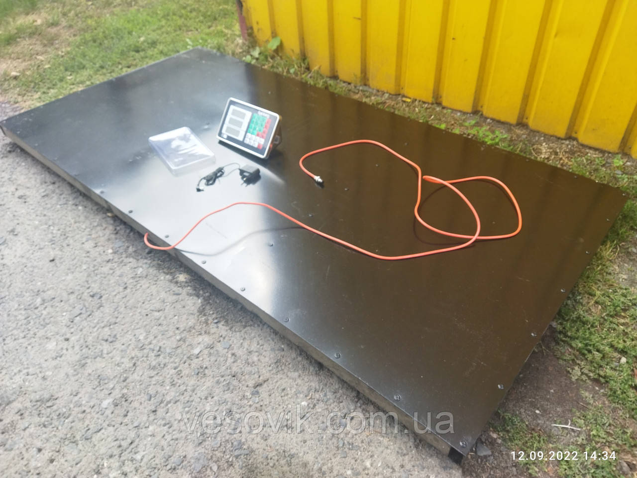 Ваги для тварин (скотські) ВСП-П-Э-1020 Keli-T1 1х2м 500/600кг зі стабілізацією ваги