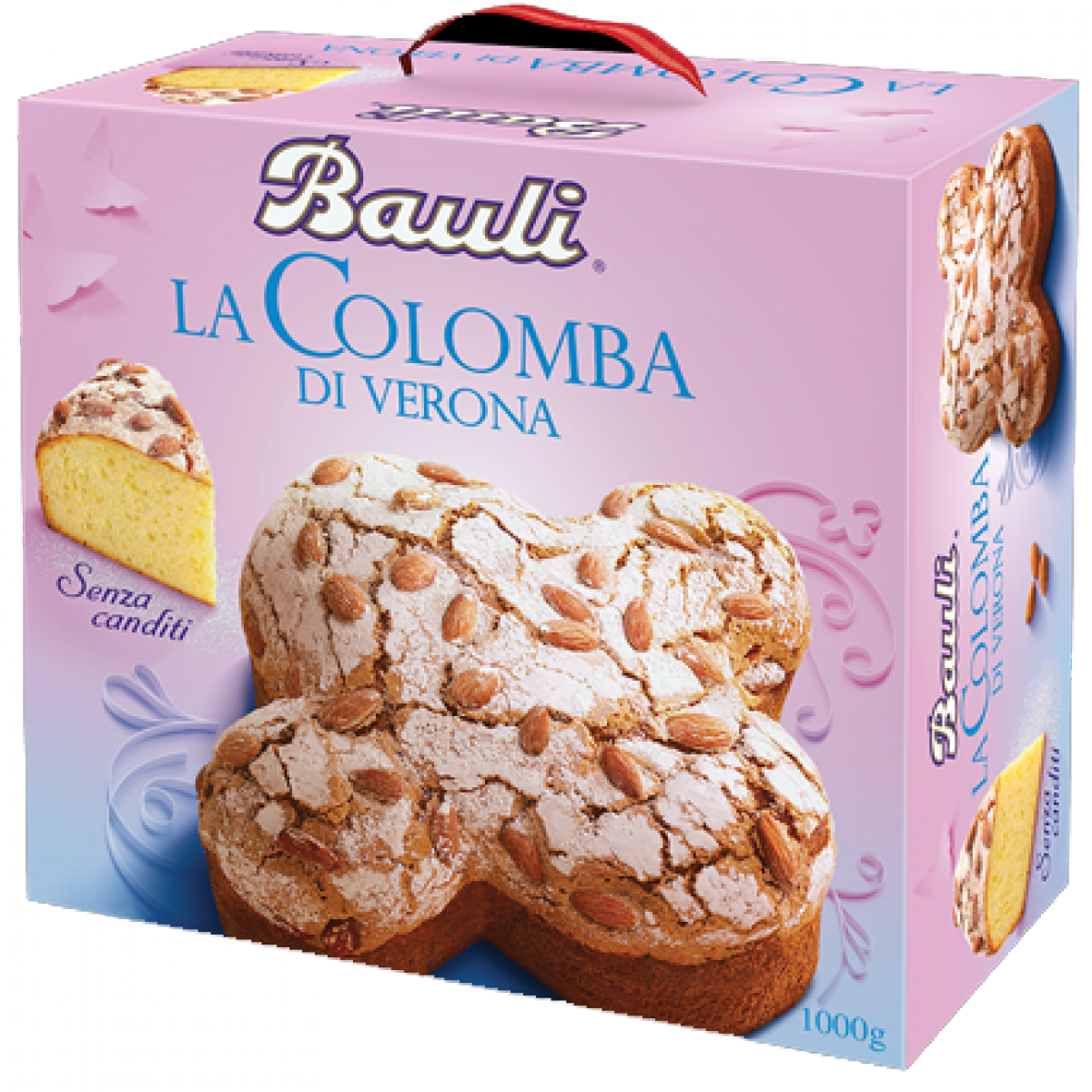 Великодні кулічі італійські Bauli La Colomba Classica з цукатами та суцільним мигдалем 750 г., фото 1