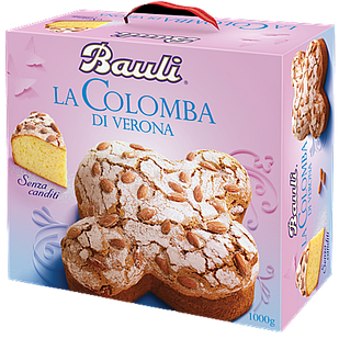 Великодні паски італійські Bauli La Colomba Classica з цукатами і цільним мигдалем 750 р.