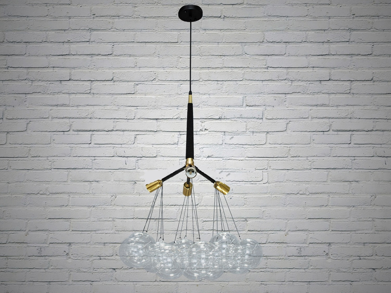 Люстра в стилі Loft Diasha — "Молекула" на 4 лампи, 7501/4GD