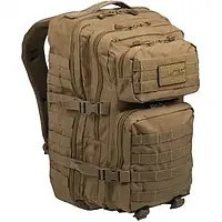 Рюкзак тактический MIL-TEC US Assault Pack LG на 36л, цвет койот/песочный, с молли, размер В51 х Ш29 х Г28 см.