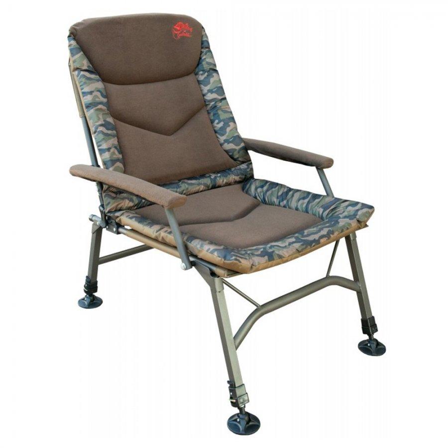 Розкладне крісло туристичне камуфляж TRAMP ROYAL Camo навантаження 100 кг, фото 1