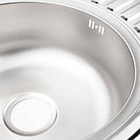 Кухонна мийка WEZER 7750(06) Deсor 770x500x160 мм + сифон, фото 6