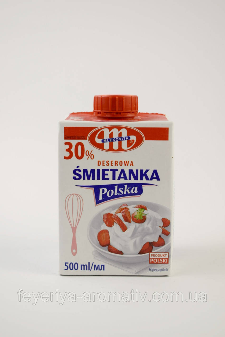 Вершки 30% Mlekovita Smietanka Polska, 500мл (Польща), фото 1