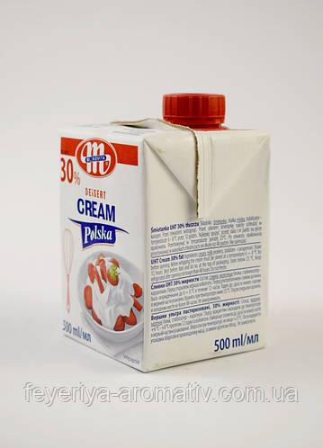 Купить Сливки 30% Mlekovita Smietanka Polska, 500мл (Польша), цена 105 ...