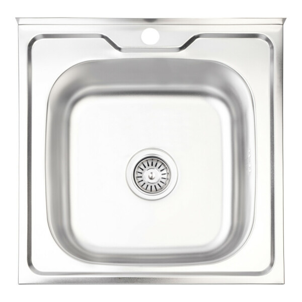 Кухонна мийка WEZER W5050(06) Satin 500x500x160 мм + сифон