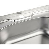 Кухонна мийка WEZER W5050(06) Satin 500x500x160 мм + сифон, фото 6