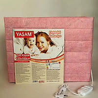 Электропростынь с подогревом Yasam Pink, термошвы, байка, Турция (120Х160)