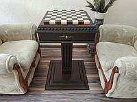 Шахматный стол Классический с двумя ящиками для хранения фигур из натуральной древесины