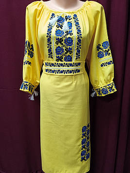 Вишиванка сукня жіноча лен домотканий "Маша"