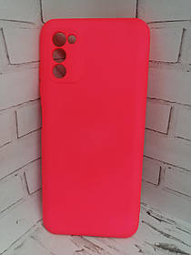 Чохол накладка для Samsung Galaxy A03s A037F протиударний бампер рожевий