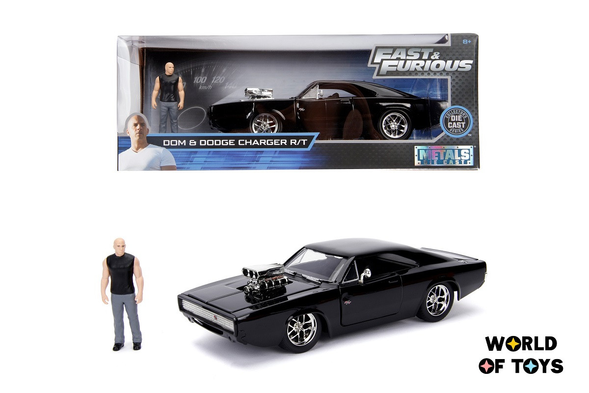 Машина металева Jada Форсаж Dodge Charger Street (1970) + фігурка Домініка Торетто 1:24 (253205000)