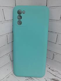 Чохол накладка для Samsung Galaxy A03s A037F протиударний бампер бірюза