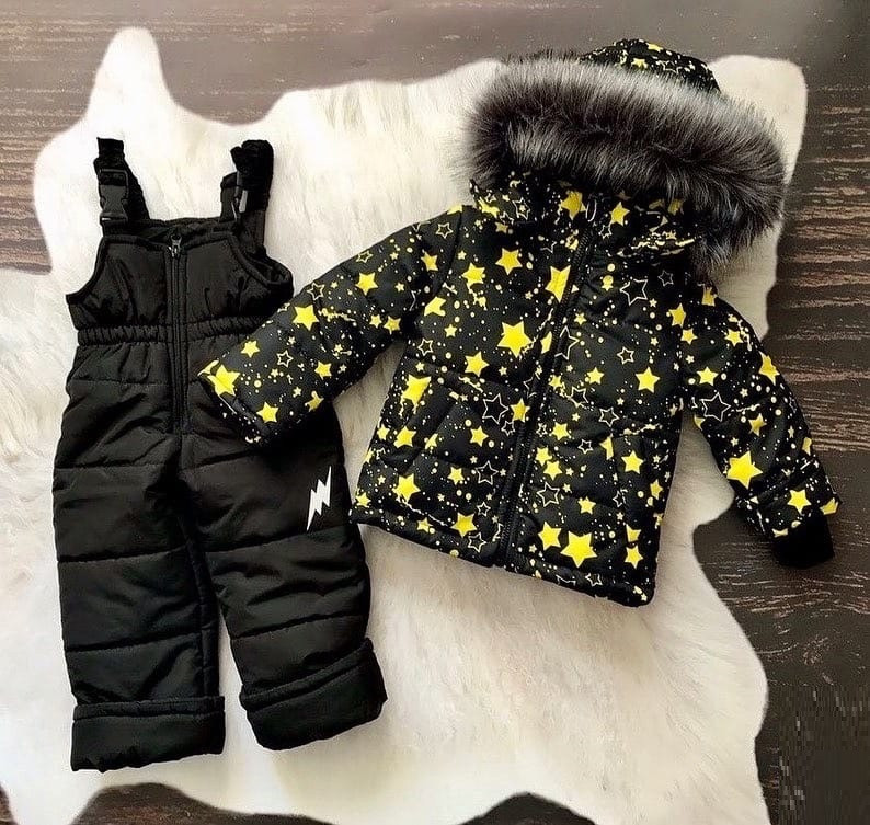 Дитячий комбінезон зима роздільний на 3 роки "Жовта зірка" (розмір 98/104 см), фото 1