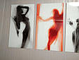 Картина Силует жінки — 4 модулі зі скла, фото 2