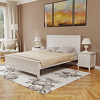 Двуспальная кровать AEON "Аляска" в скандинавском стиле 140х200 см белая
