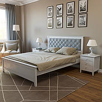 Двоспальне ліжко AEON  "Аляска" в скандинавському стилі з м&#039;яким узголів&#039;ям 140х200 см