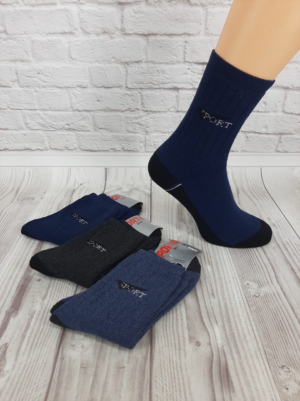 Махрові шкарпетки Tommy Sport Line 41-45 (12 пар/уп)