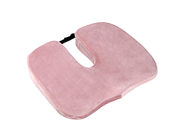 Ортопедична подушка для майстра краси для сидіння Model -1 велюр Рожевий