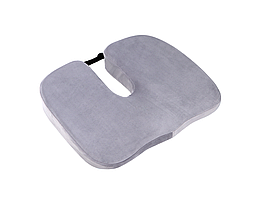 Ортопедична подушка для майстра краси для сидіння Model -1 велюр Сірий