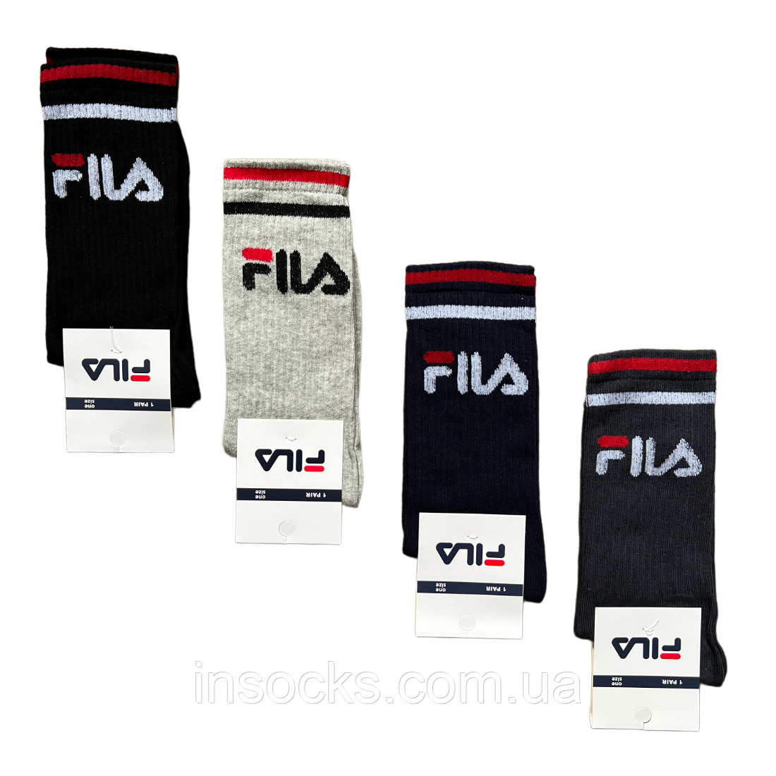 Шкарпетки чоловічі "Fila". 41-45р. Висока гумка, високі, демісезонні.