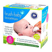 Дентальные салфетки Brush-Baby Dental Wipes 28 шт