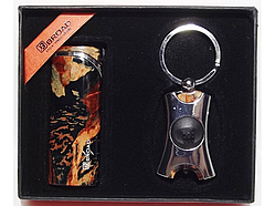 😎Стильний чоловічий подарунковий набір: запальничка + ліхтарик. No5