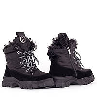 Дутики ботинки женские , зима,в черном цвете, 37 и 38 размеры , Prima Dartе .
