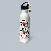 Бутылка для воды рисунок "Калина як символ любові" / фляга для воды туристическая