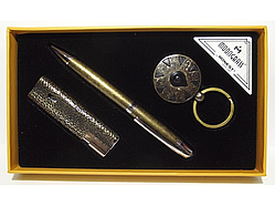 😎Подарунковий набір MOONGRASS: ручка + брелок + запальничка №4