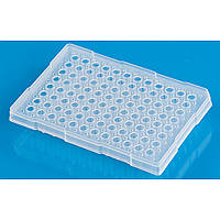 Плашка для ПЛР 0,2 мл на 96 лунок зі стійкою базою, стерильна (15 шт/уп)