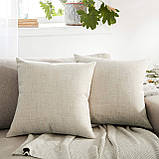 WAYIMPRESS Наволочки для подушок, водонепроникні наволочки, (50х 30 см, кремовий), фото 2