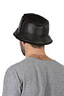 Панама зимова хутряна чоловіча з овчини меринос чорна, фото 2