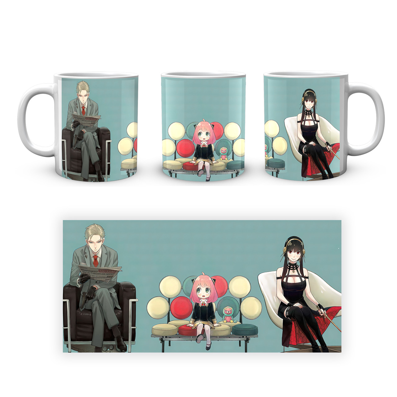 Кружка GeekLand Сім'я шпигуна Spy x Family Форджери SXF 02.006, фото 1