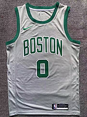 Сіра чоловіча майка бакетбольна Татум 0 Бостон Селтикс Nike Tatum Boston Celtics NBA