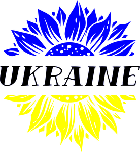 Термонаклейка соняшник України (патріотичний ДТФ принт, наклейка DTF на тканину)