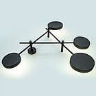 Світлодіодна сучасна LED люстра 35 Вт D-9778BK LED, фото 3