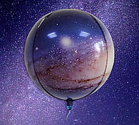 Фольгированный круглый шар Сфера 22 дюйма 55 см Космос 22155